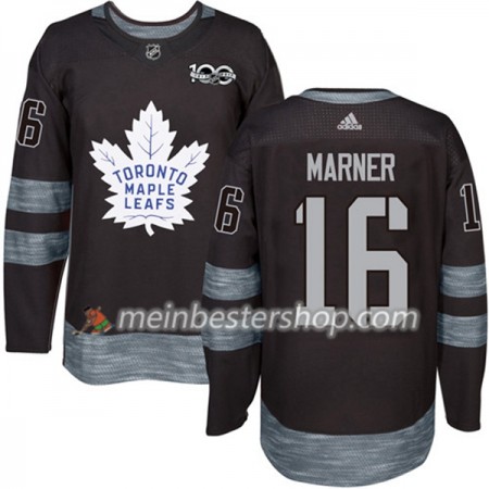 Toronto Maple Leafs Mitchell Marner 16 1917-2017 100th Anniversary Adidas Schwarz Trikot Authentic - Herren